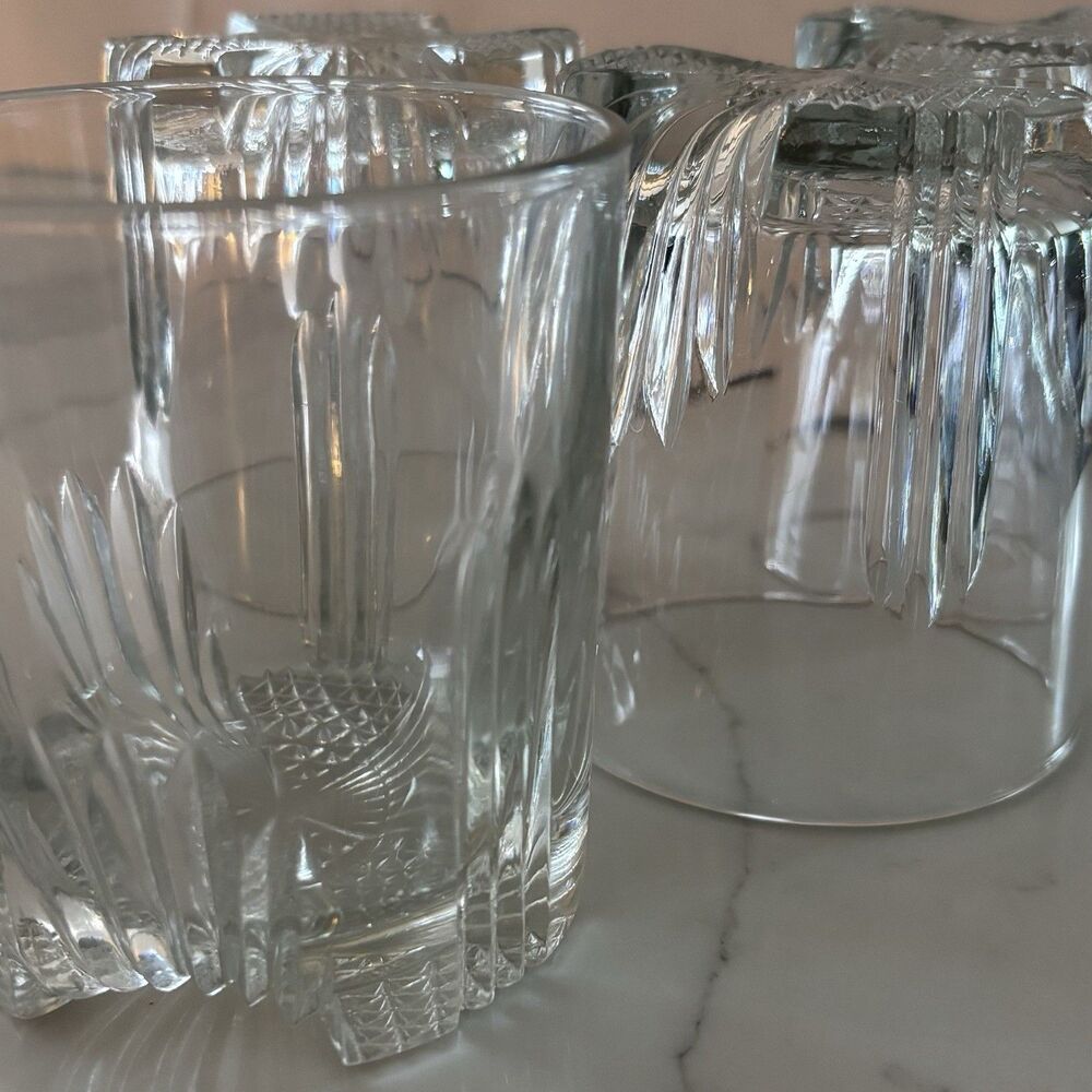 Bormioli Rocco Selecta Whiskey Bourbon Glass Old Fashioned Set of 4 Vintage 9oz.
